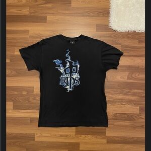 Men's Black Graphic Short Sleeve Tee